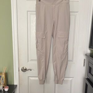 Athleta Light Tan Cargo Joggers